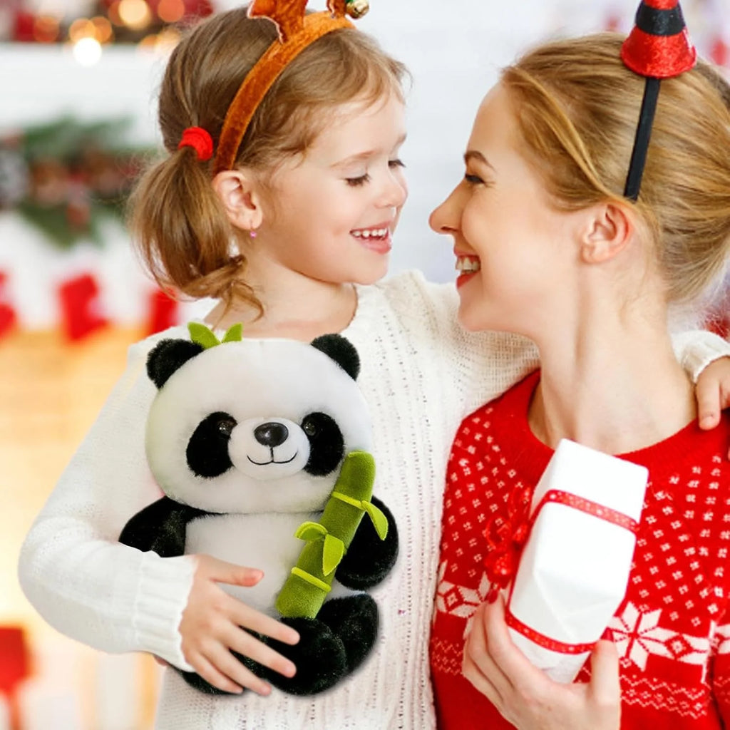Panda en Peluche avec Tube Vert