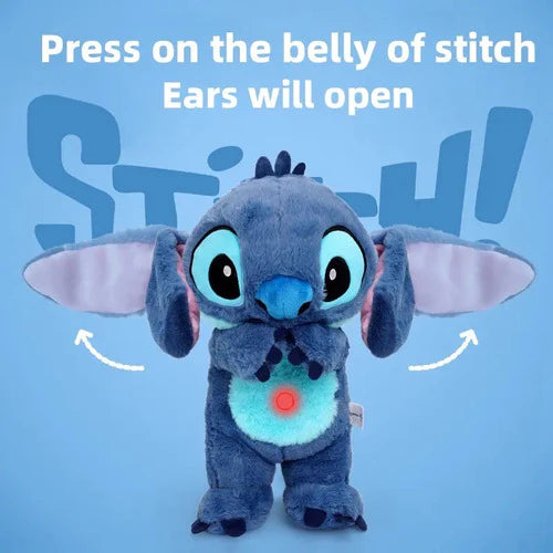 Peluche Stitch PRESS ME 33 cm – Modèle Original Disney